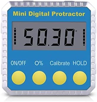 ابزار کولیس KANBUN، نقاله زاویه جهانی مورب 360 درجه مینی شیب سنج دیجیتال الکترونیکی تستر ابزار اندازه گیری