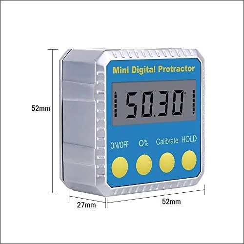 ابزار کولیس KANBUN، نقاله زاویه جهانی مورب 360 درجه مینی شیب سنج دیجیتال الکترونیکی تستر ابزار اندازه گیری