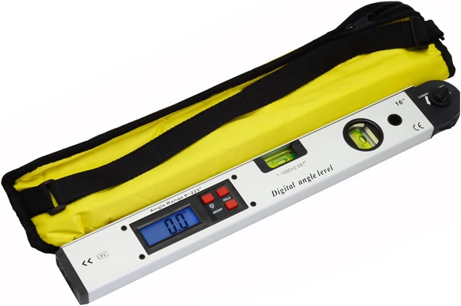 یک ست زاویه یاب دیجیتال 0 تا 225 درجه، تراز سنج، شیب سنج، ابزار دستی اندازه گیری