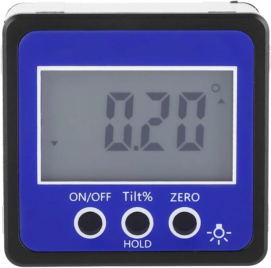 شیب سنج دیجیتال زاویه ای، تراز و شیب سنج، ابزار تراز یابی با پایه مغناطیسی 4 * 90 درجه