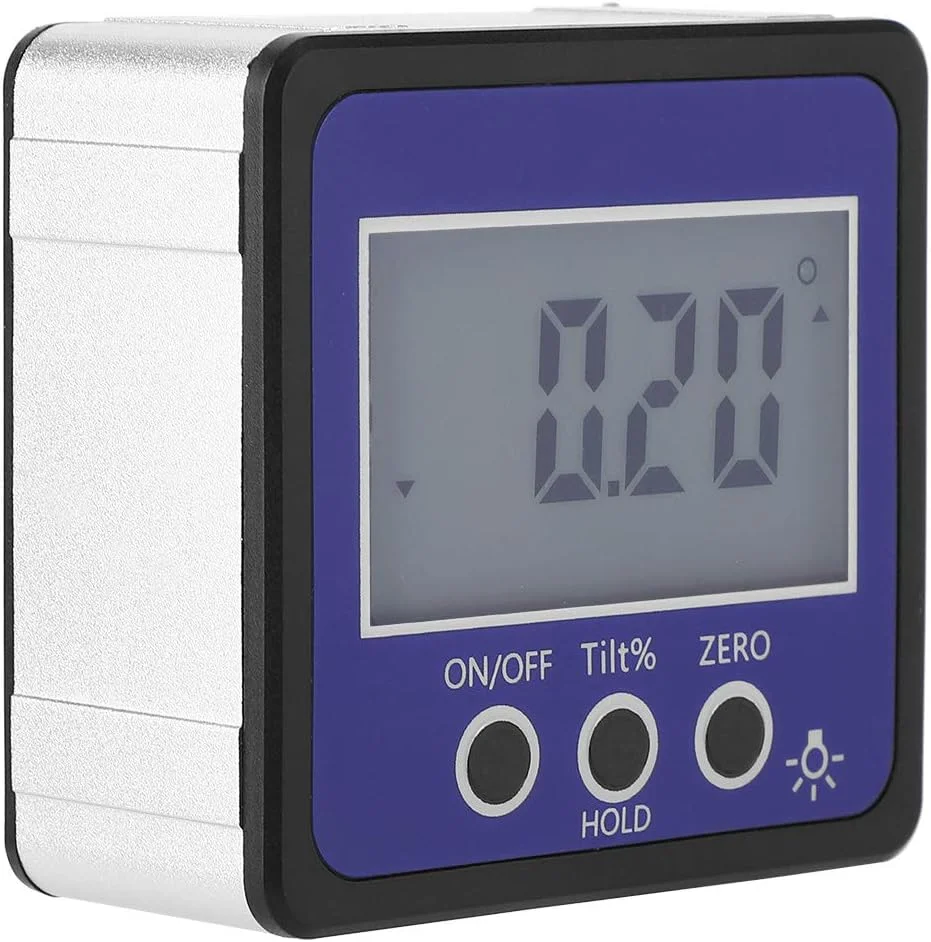 شیب سنج دیجیتال زاویه ای، تراز و شیب سنج، ابزار تراز یابی با پایه مغناطیسی 4 * 90 درجه