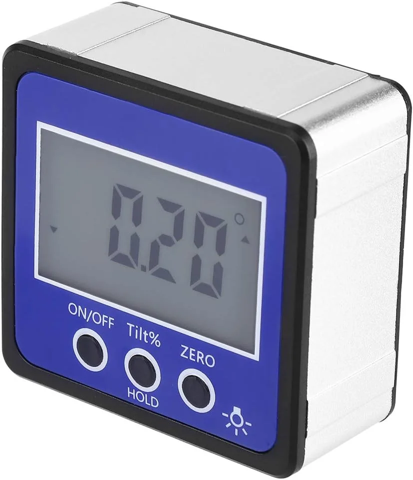 شیب سنج دیجیتال زاویه ای، تراز و شیب سنج، ابزار تراز یابی با پایه مغناطیسی 4 * 90 درجه