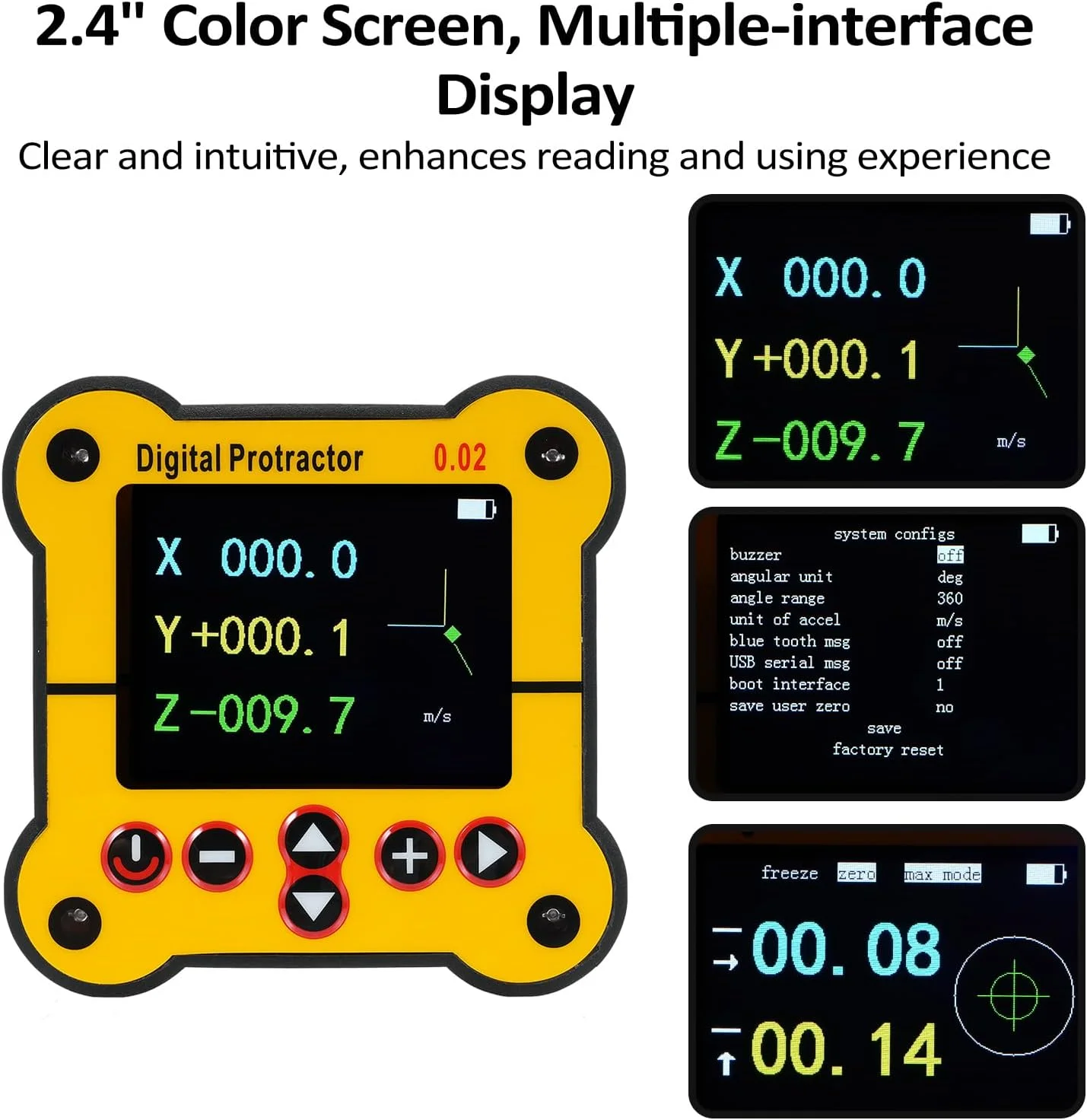 زاویه سنج دیجیتال لابیموس، تراز الکترونیکی و ابزار اندازه گیری زاویه، شیب سنج، تراز دو محوره با دقت 0.02 درجه، ابزار نجاری برای ساخت و ساز، نجاری و ماشین آلات