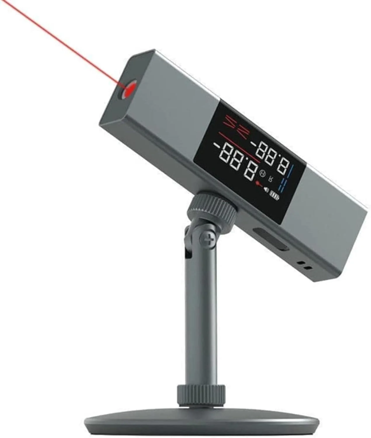 زاویه سنج دیجیتال، شیب سنج دیجیتال، خط کش اندازه گیری زاویه با علامت گذاری دو طرفه، زاویه یاب صفحه نمایش LCD بزرگ، به همراه پایه