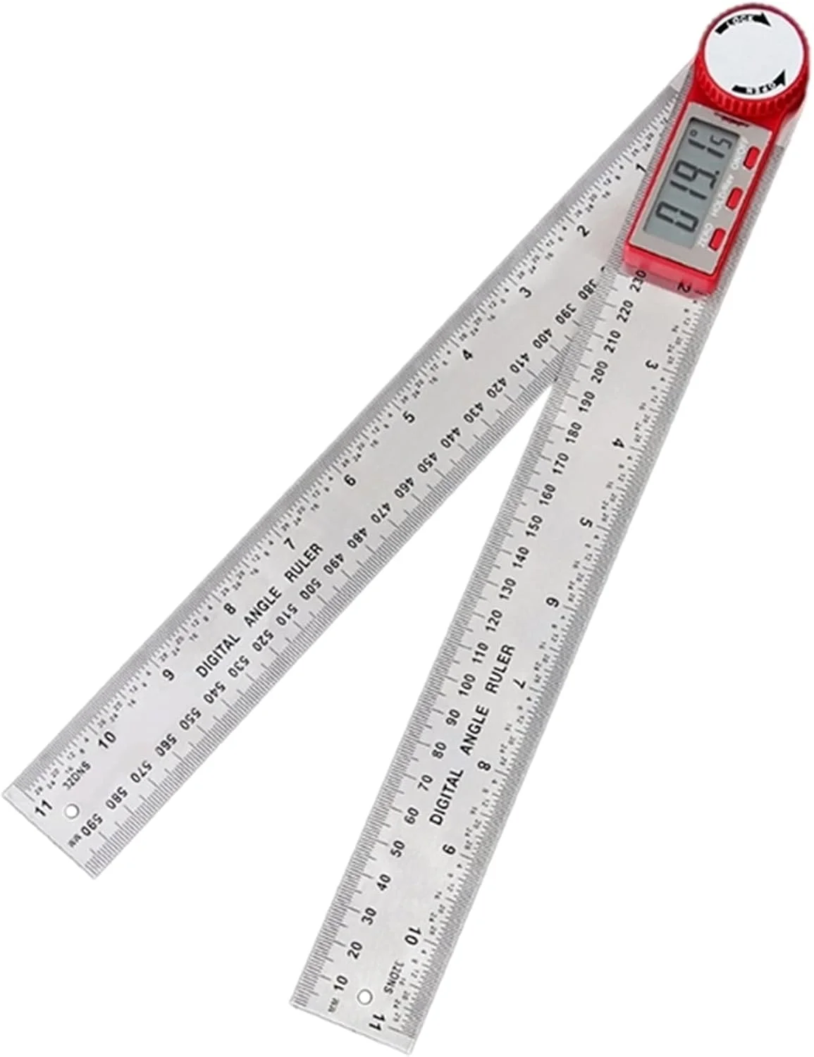 زاویه سنج دیجیتال GZDodek 0-200mm 0-300mm 0-500mm 0-7/11/19 اینچ، گونیومتر الکترونیکی، شیب سنج، ابزار اندازه گیری نجاری (300mm)