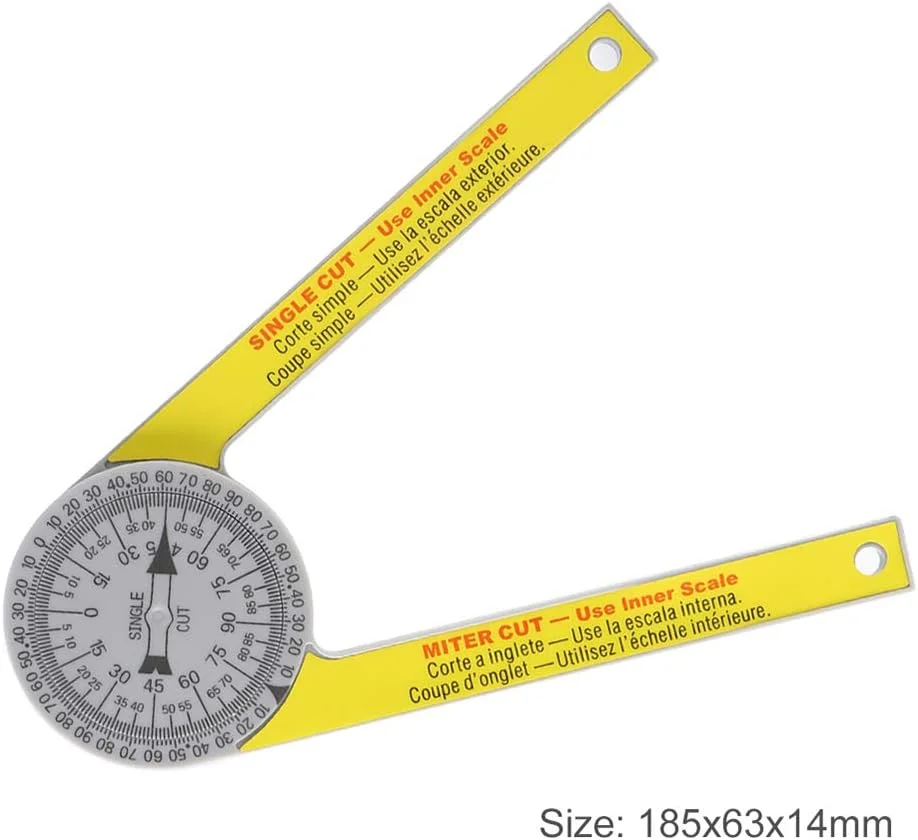 زاویه سنج اره فارسی بر دیجیتال GZDodek 505p-7، جنس ABS، تراز و ابزار اندازه گیری زاویه