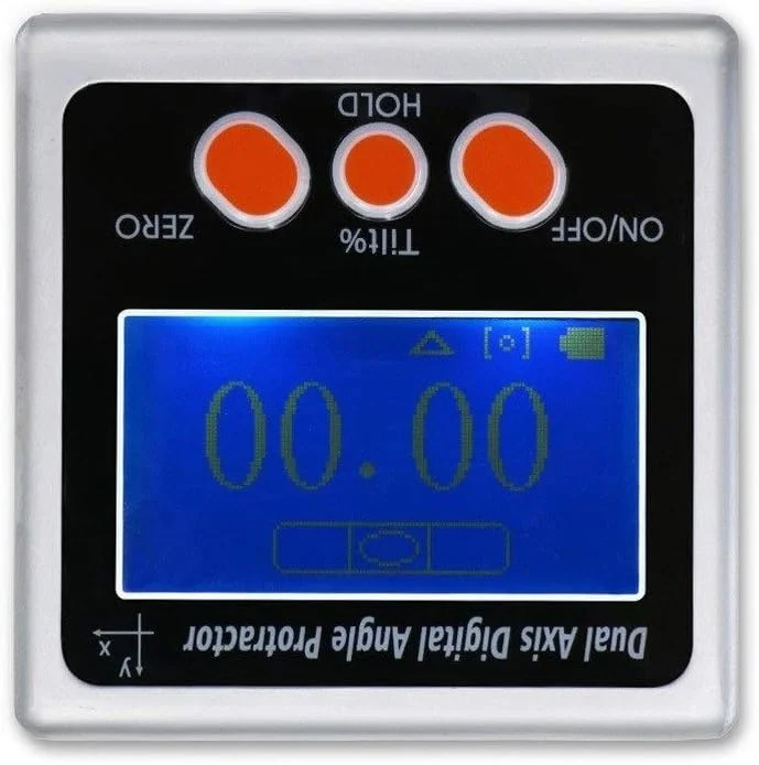 شیب سنج دیجیتال دو محوره ACCDUER، جعبه زاویه دیجیتال با آلیاژ آلومینیوم و آهنربا