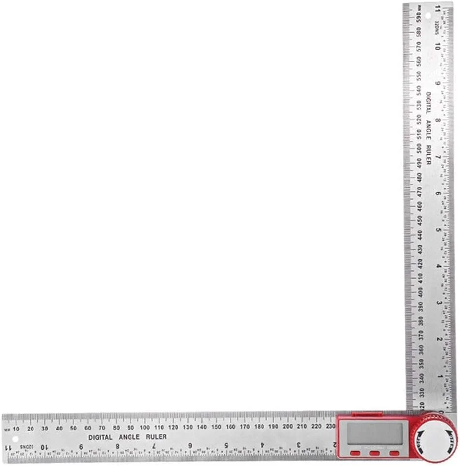 زاویه سنج دیجیتال 0-300 میلی متر، شیب سنج، گونیا الکترونیکی، نقاله، زاویه یاب، ابزار اندازه گیری