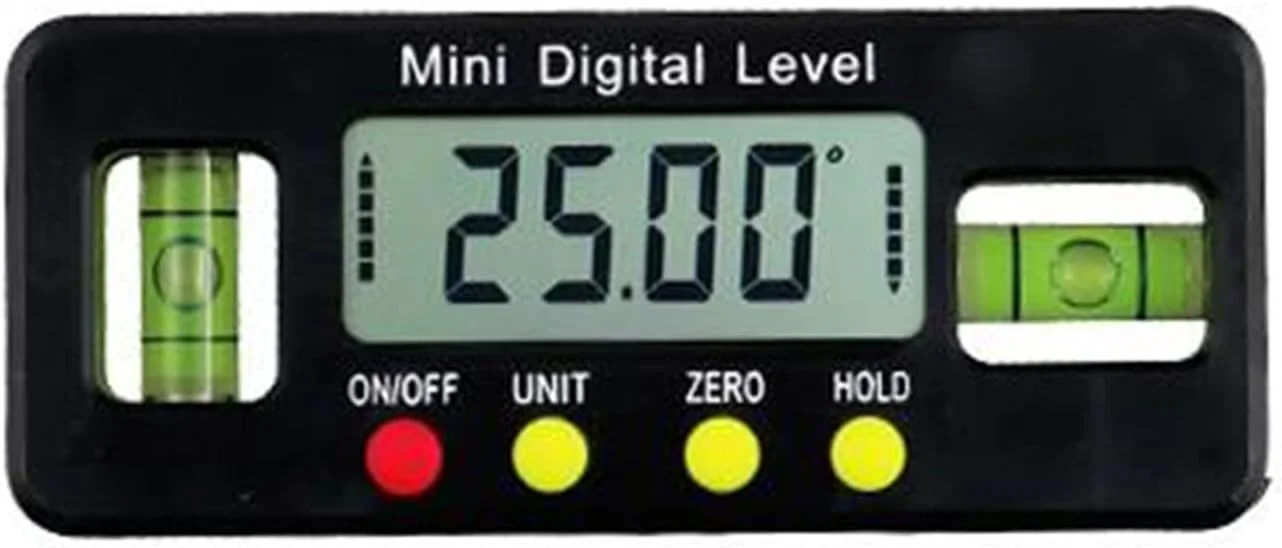 شیب سنج دیجیتال DHXYZM، تراز زاویه یاب، زاویه سنج اریب بر، ابزار دقیق اندازه گیری زاویه، محدوده اندازه گیری 4×90 درجه، مناسب برای نجاری، ساخت و ساز، بنایی، ماشین آلات