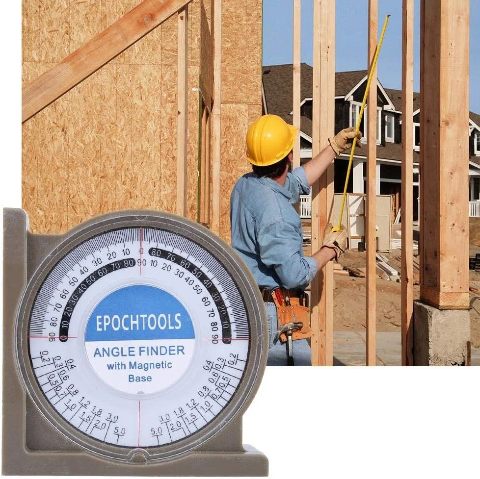 شیب سنج Shandongmt، ابزار اندازه گیری زاویه 0-360 درجه، شیب سنج ABS چند منظوره