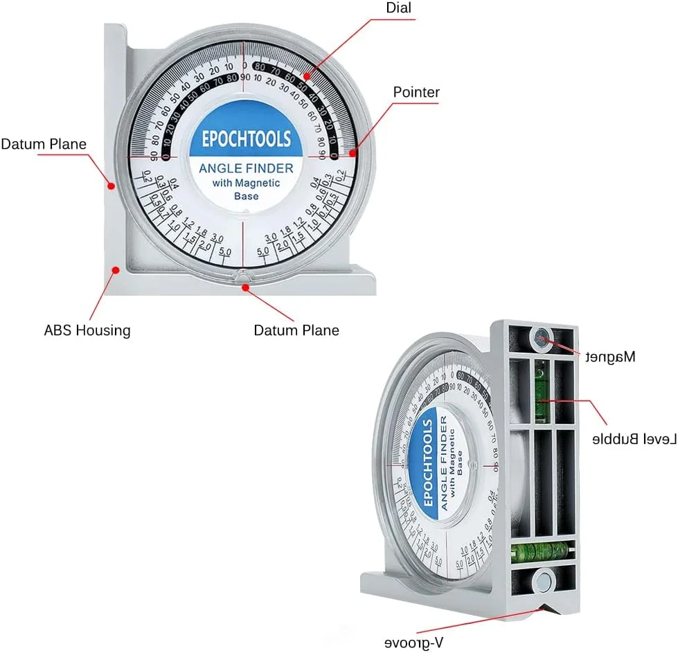 زاویه یاب مغناطیسی، شیب سنج کوچک، ابزار اندازه گیری، تراز شیب، تراز دوگانه زاویه یاب مغناطیسی، شیب سنج کوچک، ابزار اندازه گیری، تراز شیب، تراز دوگانه