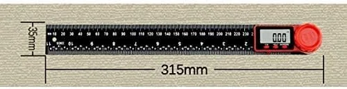 زاویه سنج دیجیتال فیبر کربنی 0-300 میلی متری رایترون، گونیومتر الکترونیکی، نقاله، ابزار اندازه گیری