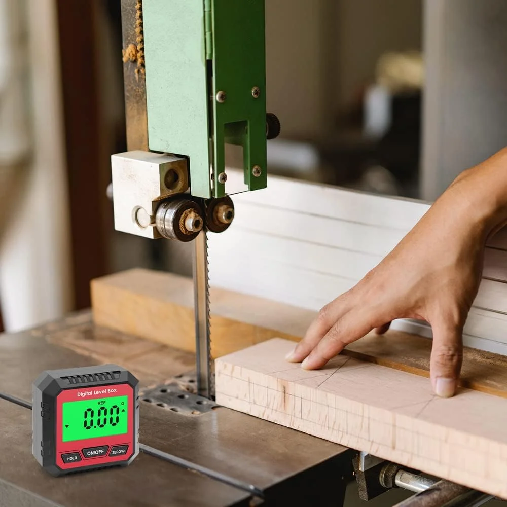 شیب سنج دیجیتال OUNA، شیب سنج مغناطیسی دیجیتال، اندازه گیری مطلق و نسبی زاویه و تبدیل شیب، صفحه نمایش LCD با نور پس زمینه، شیب سنج چند منظوره