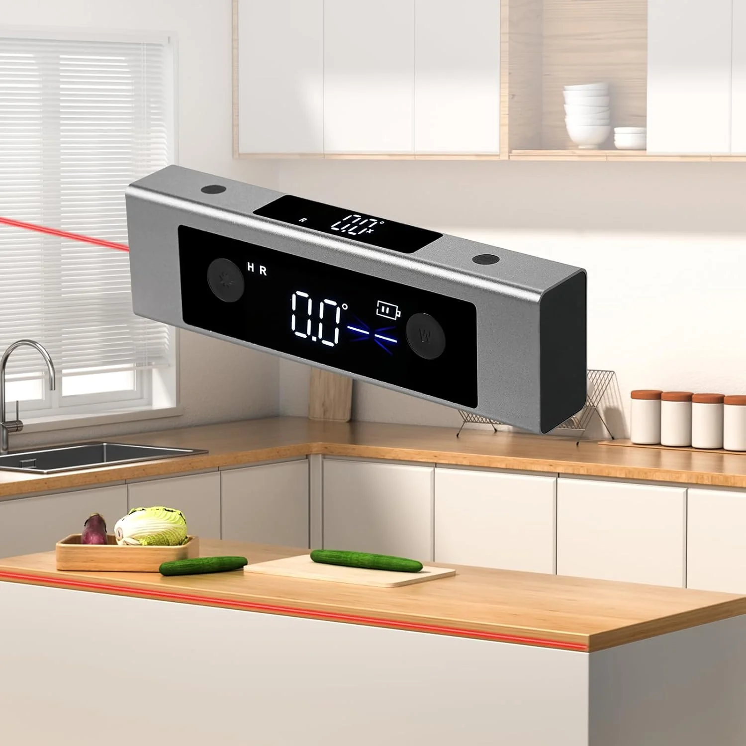 زاویه یاب دیجیتال Pepisky، شیب سنج دیجیتال قابل شارژ، ابزار و لوازم جانبی نجاری، تراز دیجیتال مکعبی با نور پس زمینه، دستگاه اندازه گیری چند منظوره سریع و دقیق (تکی)