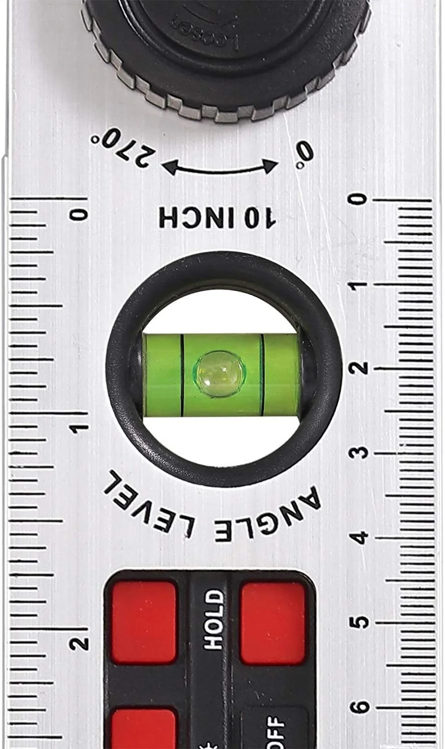 زاویه یاب دیجیتال 0 تا 270 درجه با صفحه نمایش LCD و تراز حبابی