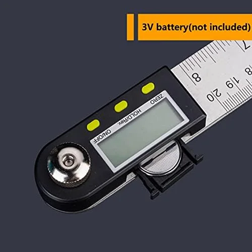 زاویه سنج دیجیتال GZDodek 200mm/300mm، گونیومتر 360 درجه، ابزار اندازه گیری زاویه، خط کش زاویه استیل ضد زنگ، ابزار اندازه گیری نجاری (0-300mm) زاویه سنج دیجیتال GZDodek 200mm/300mm، گونیومتر 360 درجه، ابزار اندازه گیری زاویه، خط کش زاویه استیل ضد زنگ، ابزار اندازه گیری نجاری (0-300mm)