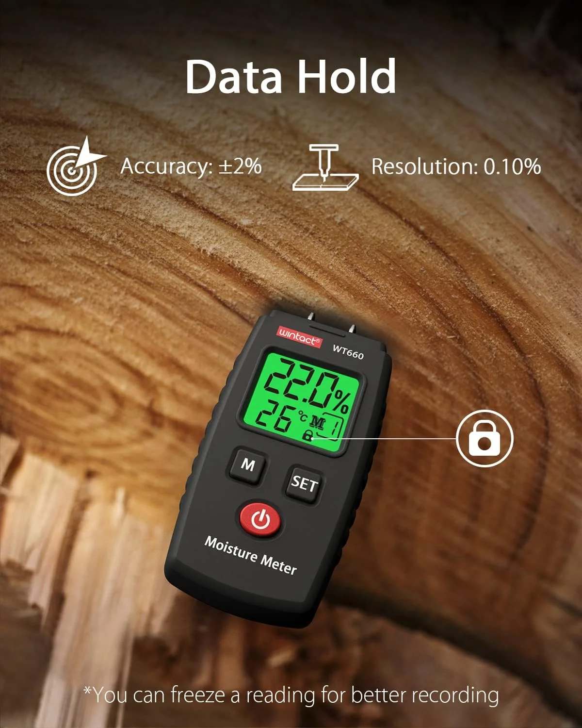 رطوبت سنج چوب جیبی Wintact، ردیاب نشتی آب سوزنی، تستر رطوبت دیجیتال برای الوار، هیزم، دیوار، تخته گچی، کاغذ، آجر، مصالح ساختمانی بتنی - مشکی رطوبت سنج چوب جیبی Wintact، ردیاب نشتی آب سوزنی، تستر رطوبت دیجیتال برای الوار، هیزم، دیوار، تخته گچی، کاغذ، آجر، مصالح ساختمانی بتنی - مشکی