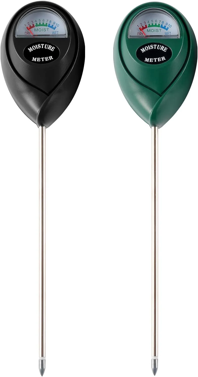 دو عدد رطوبت سنج خاک، رطوبت سنج خاک برای گیاهان آپارتمانی، کیت تست خاک، رطوبت سنج خاک برای باغ، چمن، مزرعه، استفاده در فضای داخلی و خارجی، بدون نیاز به باتری (مشکی و سبز) دو عدد رطوبت سنج خاک، رطوبت سنج خاک برای گیاهان آپارتمانی، کیت تست خاک، رطوبت سنج خاک برای باغ، چمن، مزرعه، استفاده در فضای داخلی و خارجی، بدون نیاز به باتری (مشکی و سبز)