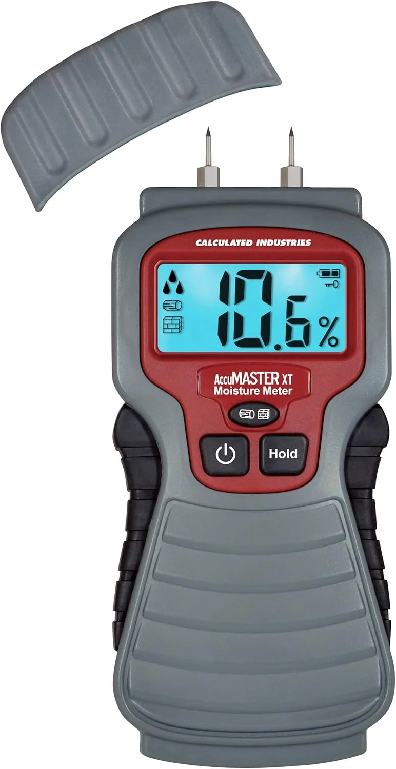 رطوبت سنج دیجیتال مدل AccuMASTER XT 7440 از Calculated Industries | دستی | نوع سوزنی | صفحه نمایش LCD با نور پس زمینه | تشخیص نشتی، رطوبت در چوب، دیوار، سقف، فرش و هیزم رطوبت سنج دیجیتال مدل AccuMASTER XT 7440 از Calculated Industries | دستی | نوع سوزنی | صفحه نمایش LCD با نور پس زمینه | تشخیص نشتی، رطوبت در چوب، دیوار، سقف، فرش و هیزم