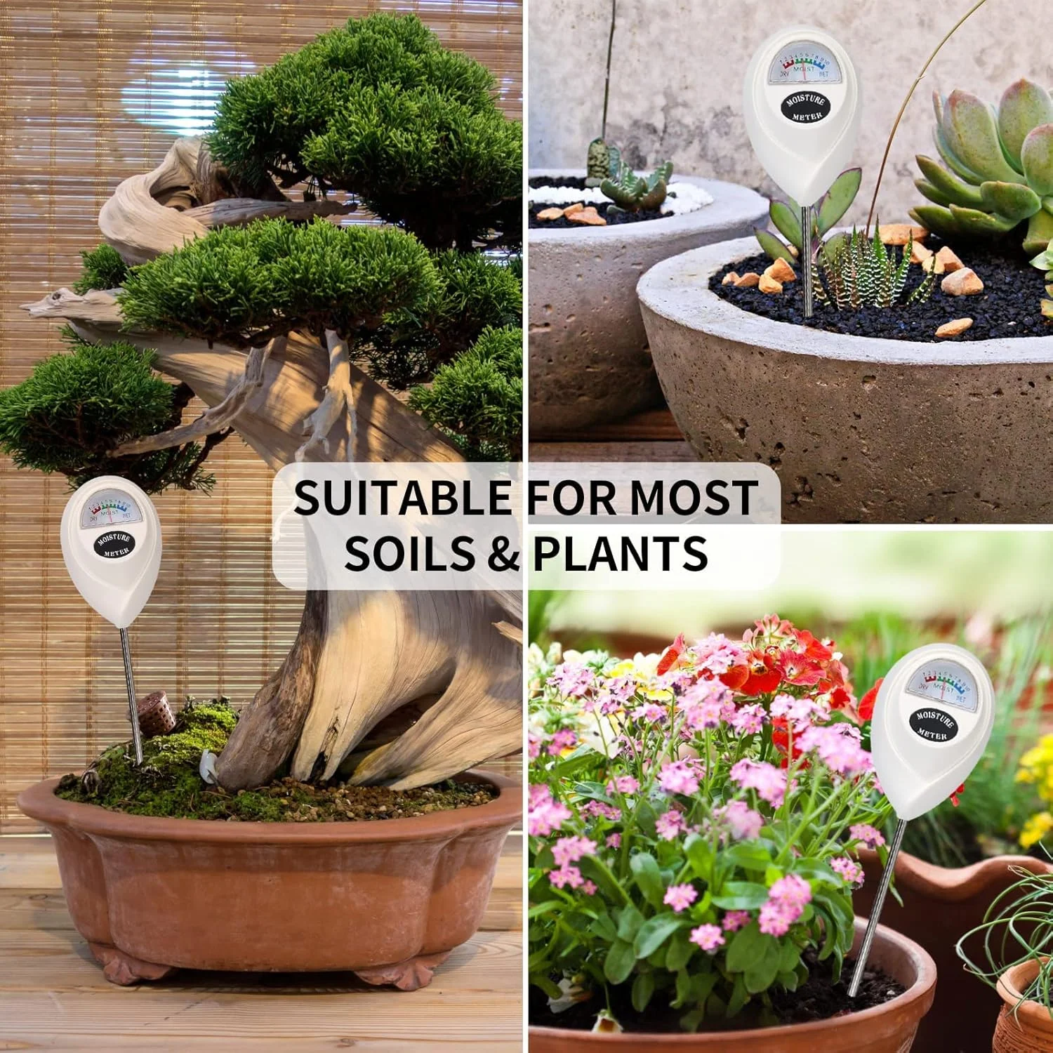 رطوبت سنج خاک MAKINGTEC، رطوبت سنج خاک، رطوبت سنج آب گیاه برای گیاهان آپارتمانی، با پارچه تمیز کننده، برای باغبانی، کشاورزی، گیاهان داخلی و خارجی رطوبت سنج خاک MAKINGTEC، رطوبت سنج خاک، رطوبت سنج آب گیاه برای گیاهان آپارتمانی، با پارچه تمیز کننده، برای باغبانی، کشاورزی، گیاهان داخلی و خارجی