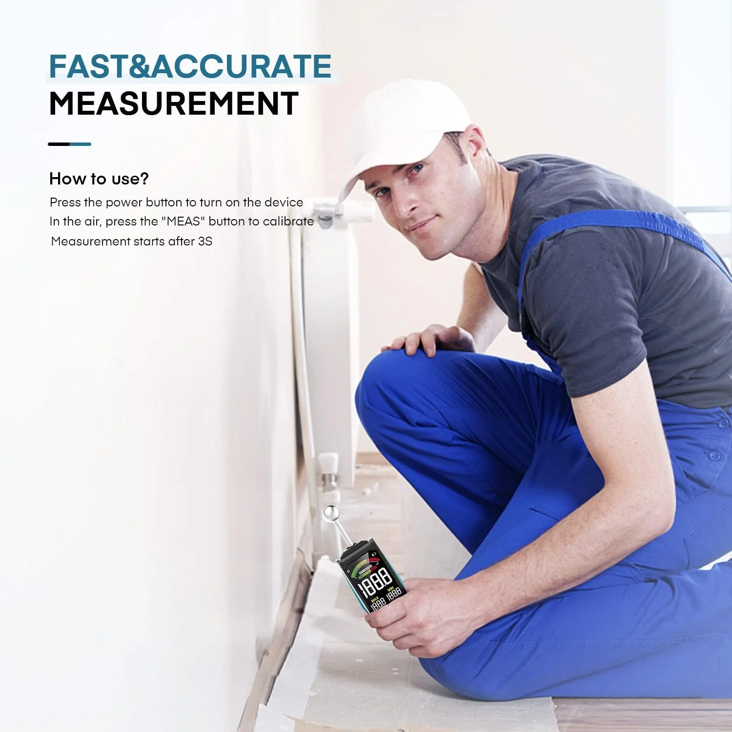 رطوبت سنج بدون سوزن، رطوبت سنج صفحه نمایش بزرگ 3 اینچی رنگی HD با عمق، به همراه کیف پارچه ای برای دیوارها، مصالح ساختمانی، چوب، گچ و بنایی رطوبت سنج بدون سوزن، رطوبت سنج صفحه نمایش بزرگ 3 اینچی رنگی HD با عمق، به همراه کیف پارچه ای برای دیوارها، مصالح ساختمانی، چوب، گچ و بنایی