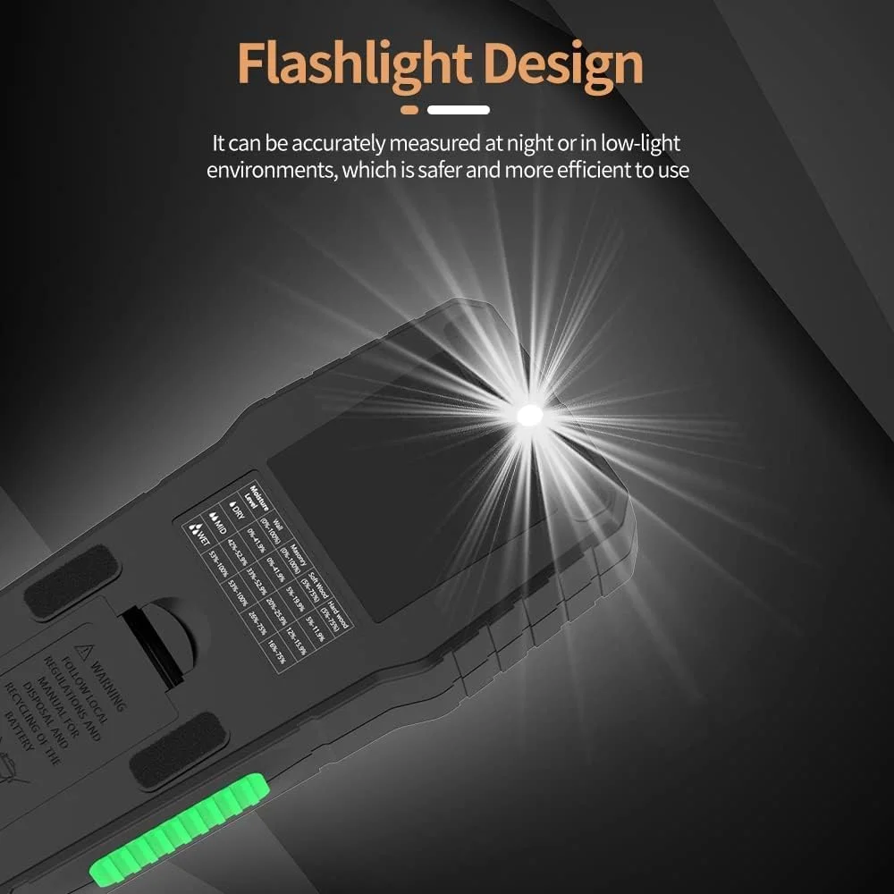 رطوبت سنج، رطوبت سنج مصالح ساختمانی برای دیوار، چوب و بتن، مناسب برای دیوار، زیرزمین و مصالح ساختمانی