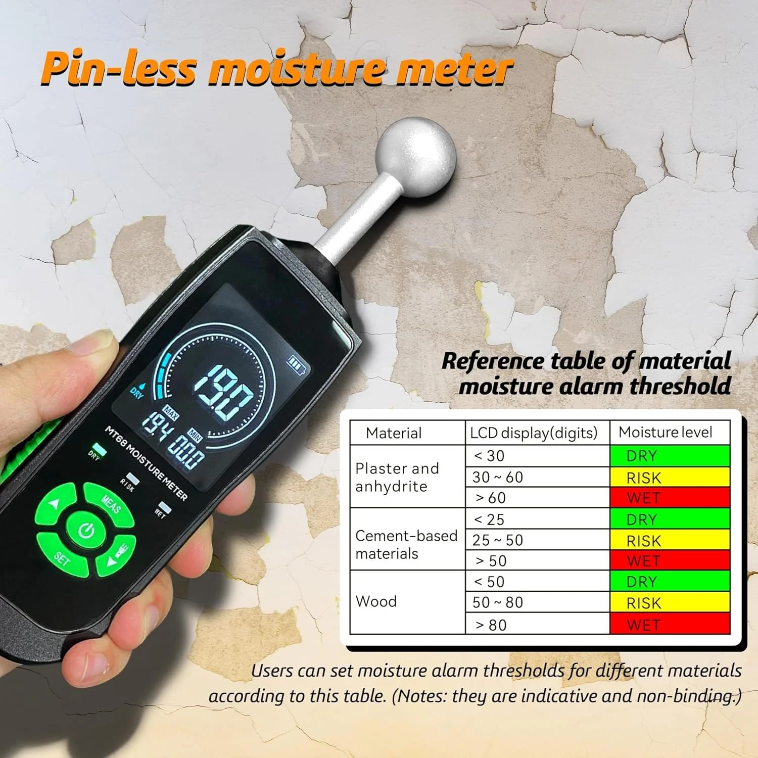 رطوبت سنج نالاکال برای دیوار خشک، رطوبت سنج چوب برای دیوارها، رطوبت سنج هیزم، رطوبت سنج کف، تستر رطوبت الوار، کاغذ، سرامیک، سقف، هیزم، مقوا، رطوبت مصالح ساختمانی رطوبت سنج نالاکال برای دیوار خشک، رطوبت سنج چوب برای دیوارها، رطوبت سنج هیزم، رطوبت سنج کف، تستر رطوبت الوار، کاغذ، سرامیک، سقف، هیزم، مقوا، رطوبت مصالح ساختمانی