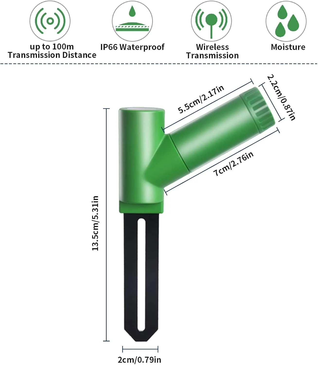 حسگر رطوبت خاک ECOWITT WH51 - فقط لوازم جانبی، به تنهایی قابل استفاده نیست حسگر رطوبت خاک ECOWITT WH51 - فقط لوازم جانبی، به تنهایی قابل استفاده نیست