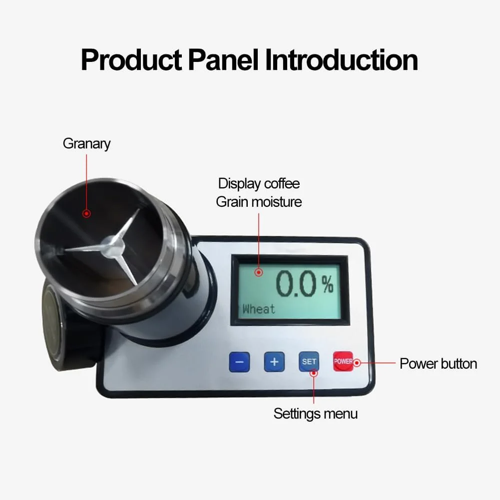 رطوبت سنج دانه HCLSHOP، رطوبت سنج دانه قهوه، دقت 0.5% و محدوده اندازه گیری حداکثر 8%-30% با صفحه نمایش LCD برای دانه های قهوه، دانه ها، غلات، ذخیره سازی گندم، پردازش رطوبت سنج دانه HCLSHOP، رطوبت سنج دانه قهوه، دقت 0.5% و محدوده اندازه گیری حداکثر 8%-30% با صفحه نمایش LCD برای دانه های قهوه، دانه ها، غلات، ذخیره سازی گندم، پردازش