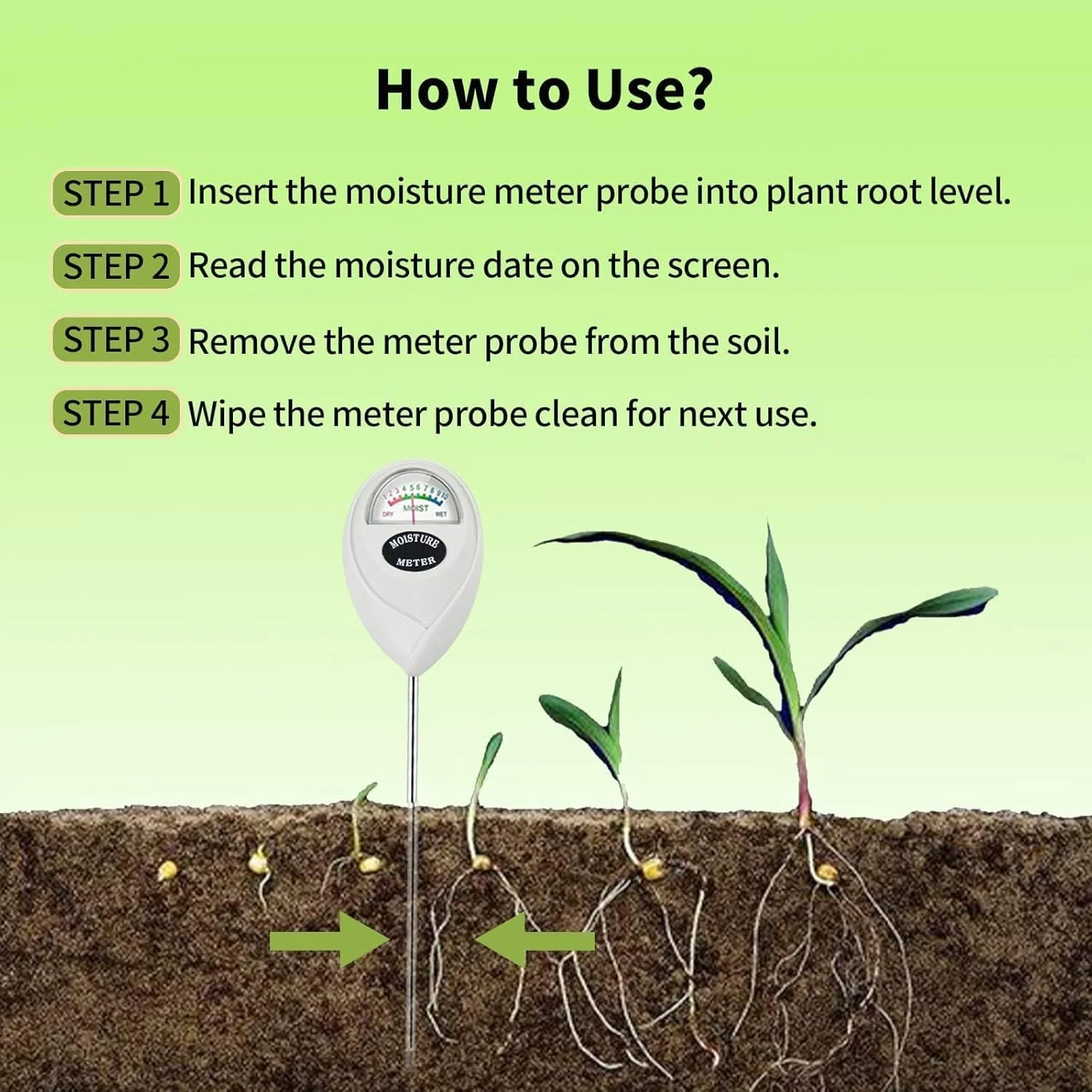رطوبت سنج خاک Joyzzz، رطوبت سنج آب خاک داخل و خارج از منزل، رطوبت سنج خاک برای گیاهان، رطوبت سنج برای گیاهان می تواند رطوبت را تشخیص دهد، سنسور رطوبت خاک برای باغ، چمن، مزرعه رطوبت سنج خاک Joyzzz، رطوبت سنج آب خاک داخل و خارج از منزل، رطوبت سنج خاک برای گیاهان، رطوبت سنج برای گیاهان می تواند رطوبت را تشخیص دهد، سنسور رطوبت خاک برای باغ، چمن، مزرعه