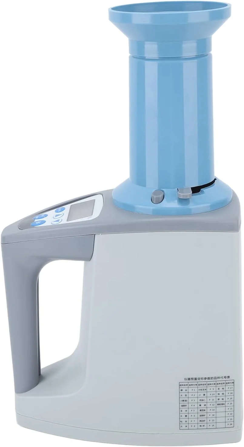 دستگاه رطوبت سنج دیجیتال هوشمند غلات Sorandy برای برنج، ذرت، گندم و کلزا، مناسب برای 24 نوع غلات، ابزار تست رطوبت غلات با توزین هوشمند، آنالیزور مواد غذایی (UK