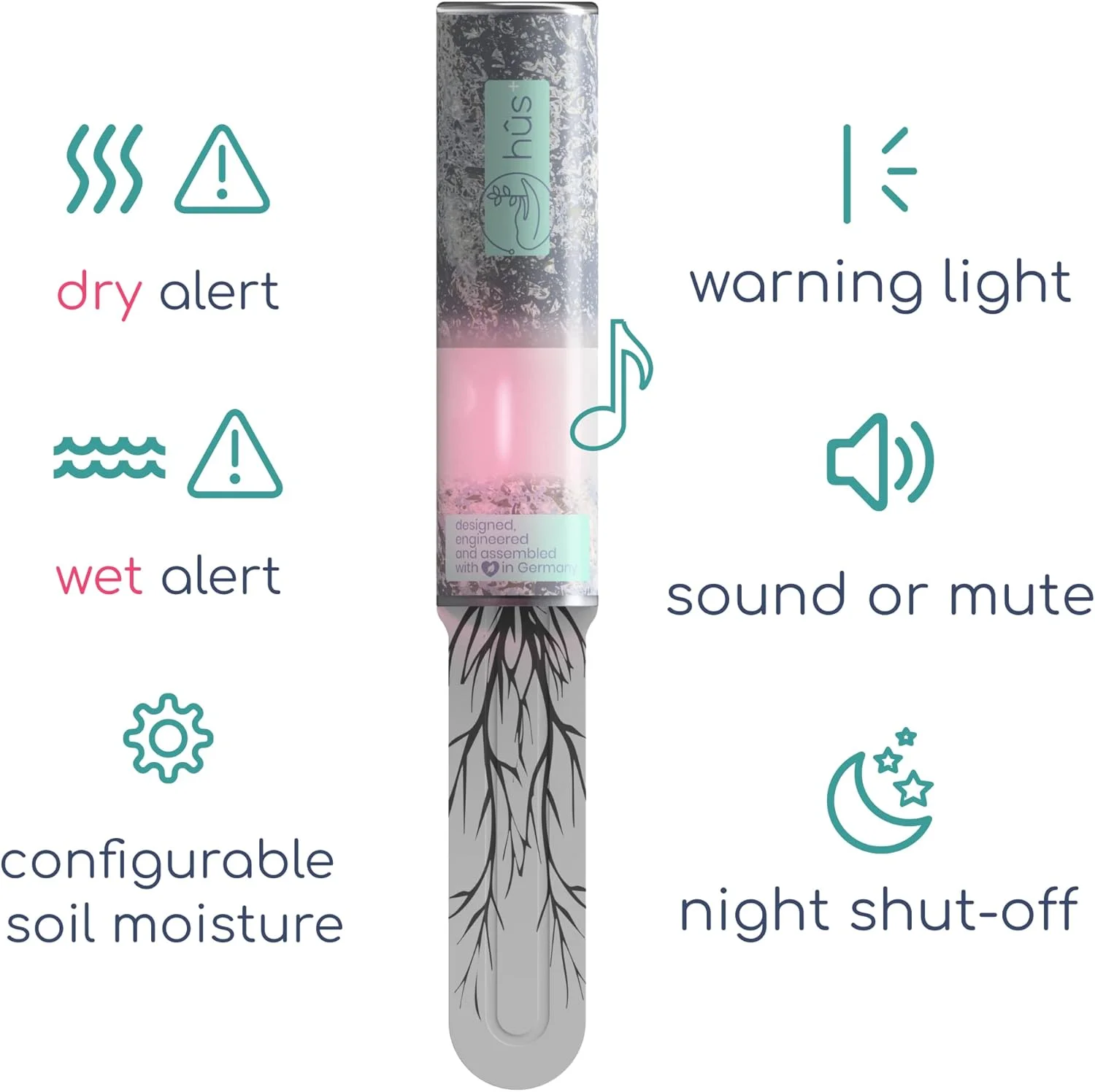 رطوبت سنج دیجیتال خاک گل - رطوبت سنج هوشمند گیاه با سنسور زمان واقعی - هشدارهای ساعتی، تنظیمات فردی - ضد آب IPX7 با باتری 10 ساله رطوبت سنج دیجیتال خاک گل - رطوبت سنج هوشمند گیاه با سنسور زمان واقعی - هشدارهای ساعتی، تنظیمات فردی - ضد آب IPX7 با باتری 10 ساله