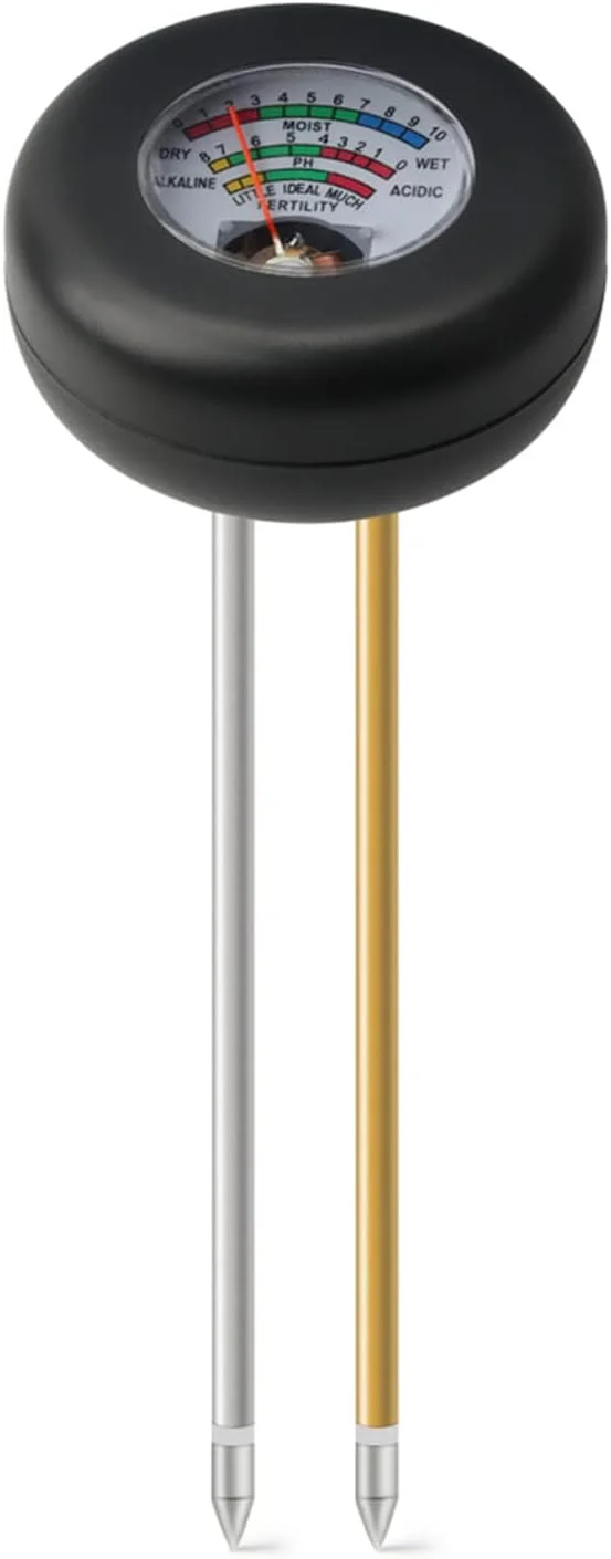 NALACAL رطوبت سنج خاک، تستر 3 در 1 حاصلخیزی/رطوبت/pH خاک برای باغ، چمن، مزرعه، داخل خانه، فضای باز