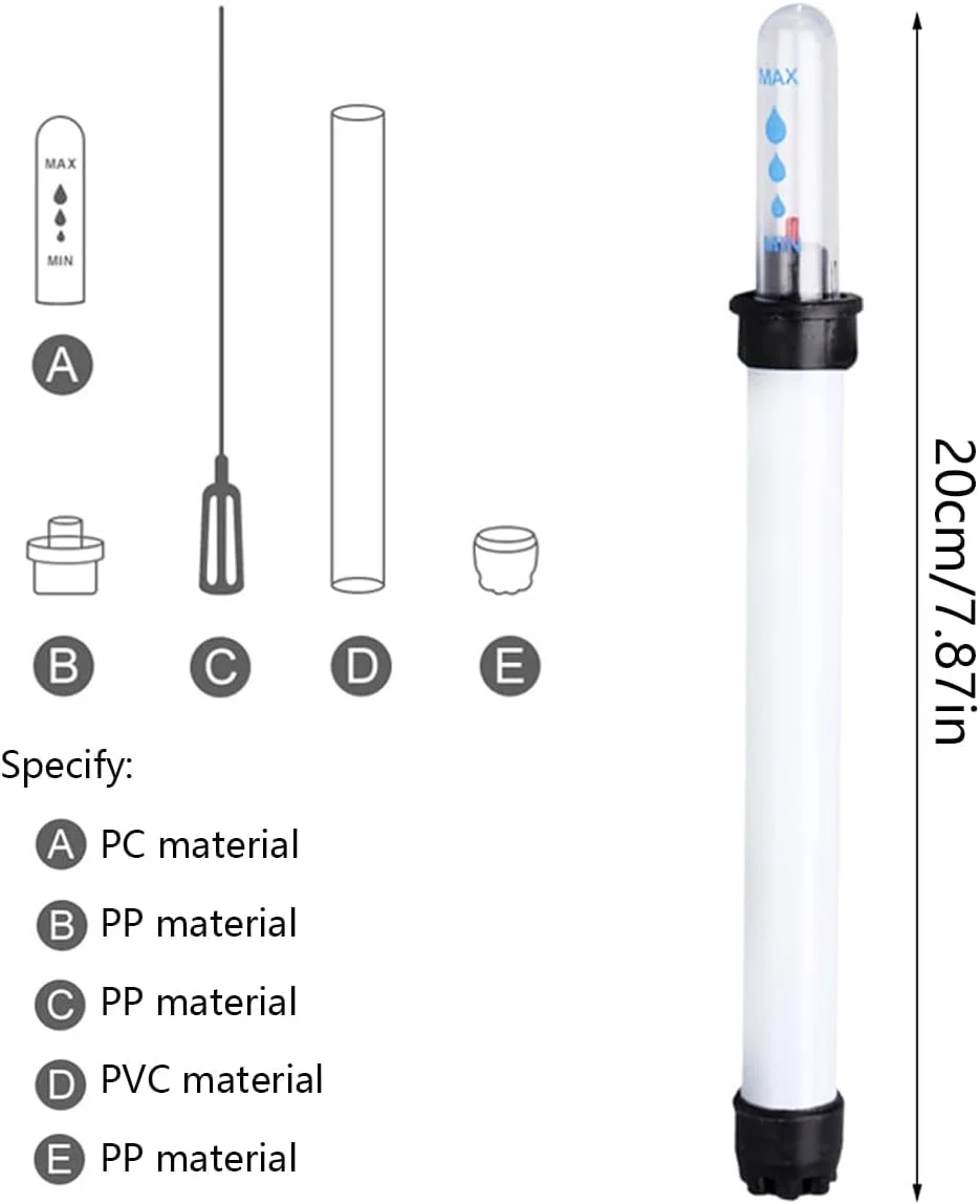 نشانگر سطح آب گیاهان، ابزار باغبانی، نشانگر سطح گلخانه، سنجش هیدروپونیک، شناور سنجش رطوبت خاک، 20 سانتی متر (10 عدد) نشانگر سطح آب گیاهان، ابزار باغبانی، نشانگر سطح گلخانه، سنجش هیدروپونیک، شناور سنجش رطوبت خاک، 20 سانتی متر (10 عدد)