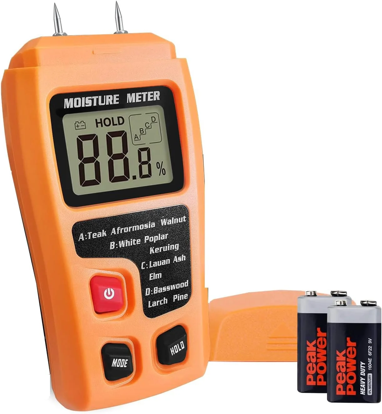 رطوبت سنج چوب برای هیزم، رطوبت سنج دیجیتال، تستر تشخیص نشت آب سوزنی برای چوب، هیزم، کاغذ، کفپوش، زرد رطوبت سنج چوب برای هیزم، رطوبت سنج دیجیتال، تستر تشخیص نشت آب سوزنی برای چوب، هیزم، کاغذ، کفپوش، زرد