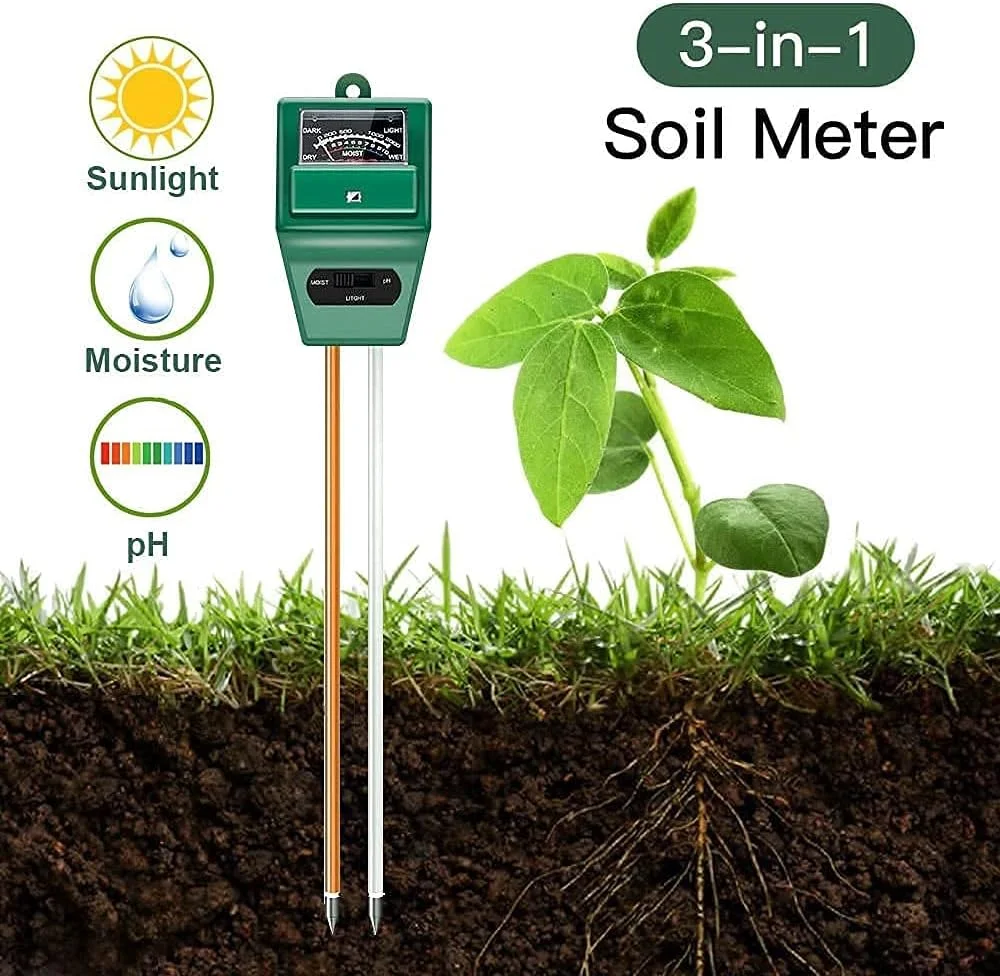 دستگاه سنجش pH خاک با نور خورشیدی - سنسور رطوبت خاک 3 در 1، دستگاه سنجش pH خاک برای کشاورزی و نور خورشیدی، دستگاه سنجش رطوبت برای گیاهان، تستر اسیدیته (دستگاه سنجش خاک 3 در 1) دستگاه سنجش pH خاک با نور خورشیدی - سنسور رطوبت خاک 3 در 1، دستگاه سنجش pH خاک برای کشاورزی و نور خورشیدی، دستگاه سنجش رطوبت برای گیاهان، تستر اسیدیته (دستگاه سنجش خاک 3 در 1)