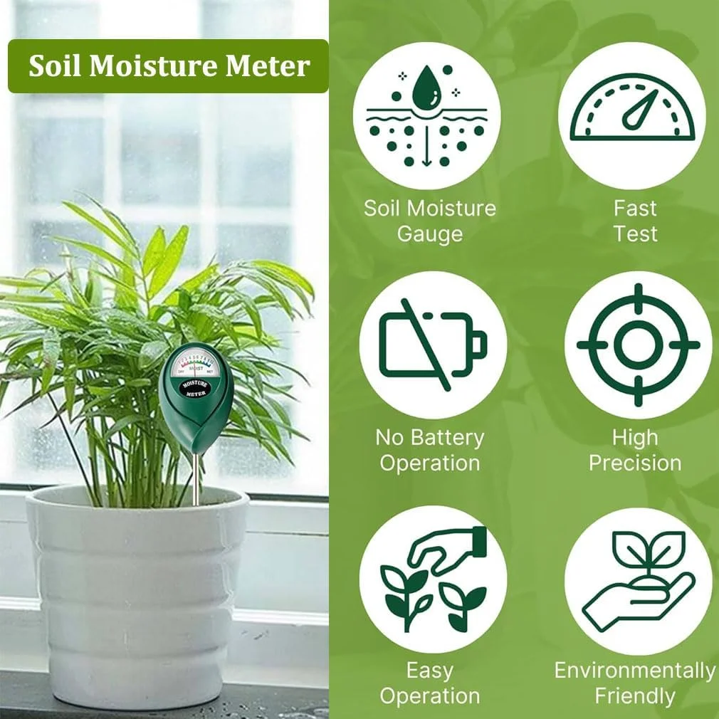 رطوبت سنج خاک، تستر رطوبت کشاورزی باغ، تستر دقیق خاک، تستر رطوبت زمین برای باغ، گیاهان داخلی و خارجی، چمنزارها، مزارع (بدون نیاز به باتری) رطوبت سنج خاک، تستر رطوبت کشاورزی باغ، تستر دقیق خاک، تستر رطوبت زمین برای باغ، گیاهان داخلی و خارجی، چمنزارها، مزارع (بدون نیاز به باتری)