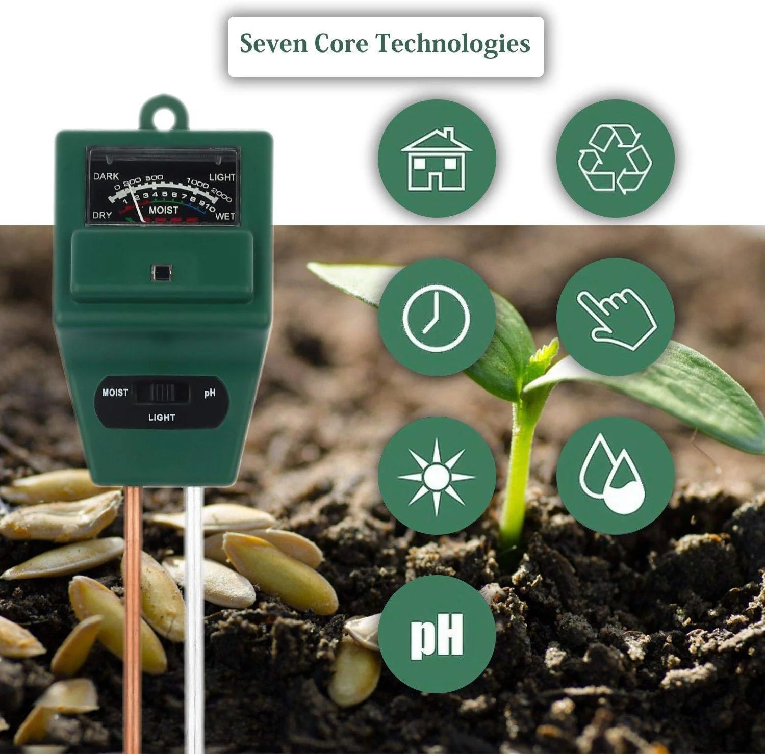 دستگاه PH سنج خاک PERDANT | دستگاه تست خاک 3 در 1 | تستر اسیدیته خاک هیدروپونیک | ردیاب آنالیزور خاک برای تست | رطوبت سنج خاک برای گیاهان | اندازه گیری سطح PH برای باغ و چمن (A_1) دستگاه PH سنج خاک PERDANT | دستگاه تست خاک 3 در 1 | تستر اسیدیته خاک هیدروپونیک | ردیاب آنالیزور خاک برای تست | رطوبت سنج خاک برای گیاهان | اندازه گیری سطح PH برای باغ و چمن (A_1)