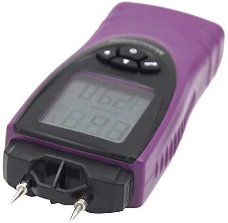 رطوبت سنج دیجیتال دستی JJJ برای چوب، بتن، مصالح ساختمانی، دیوار، دارای صفحه نمایش LCD