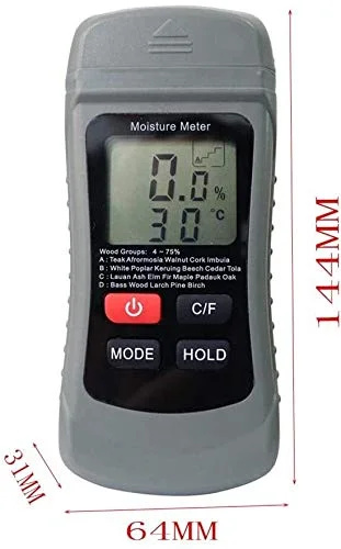 رطوبت سنج دیجیتال چوب دو پین JJJ، تستر رطوبت کاغذ، رطوبت سنج دیوار، ردیاب رطوبت چوب رطوبت سنج دیجیتال چوب دو پین JJJ، تستر رطوبت کاغذ، رطوبت سنج دیوار، ردیاب رطوبت چوب