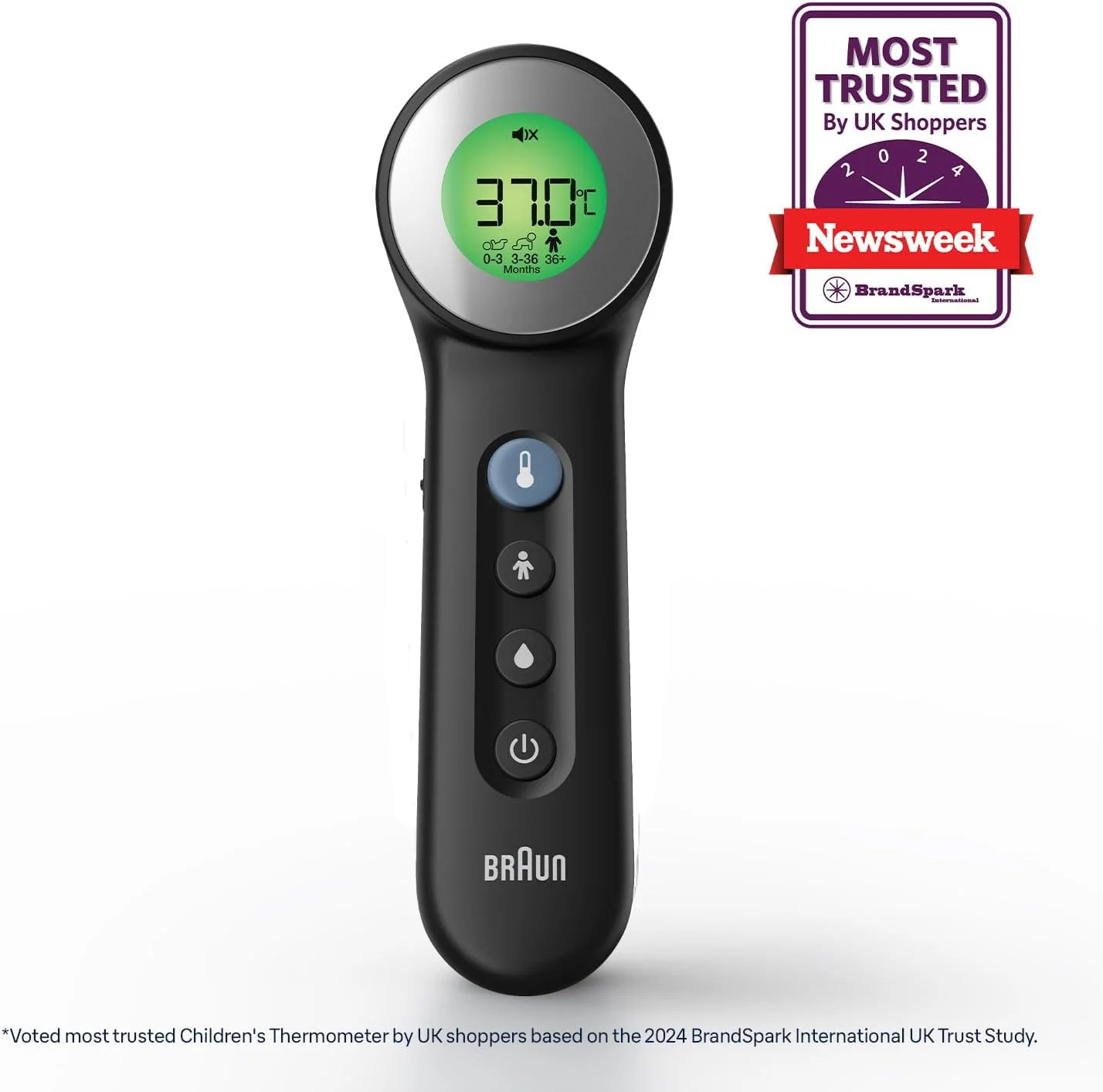 دماسنج براون BNT400B 3 در 1 بدون تماس + لمسی، مشکی دماسنج براون BNT400B 3 در 1 بدون تماس + لمسی، مشکی