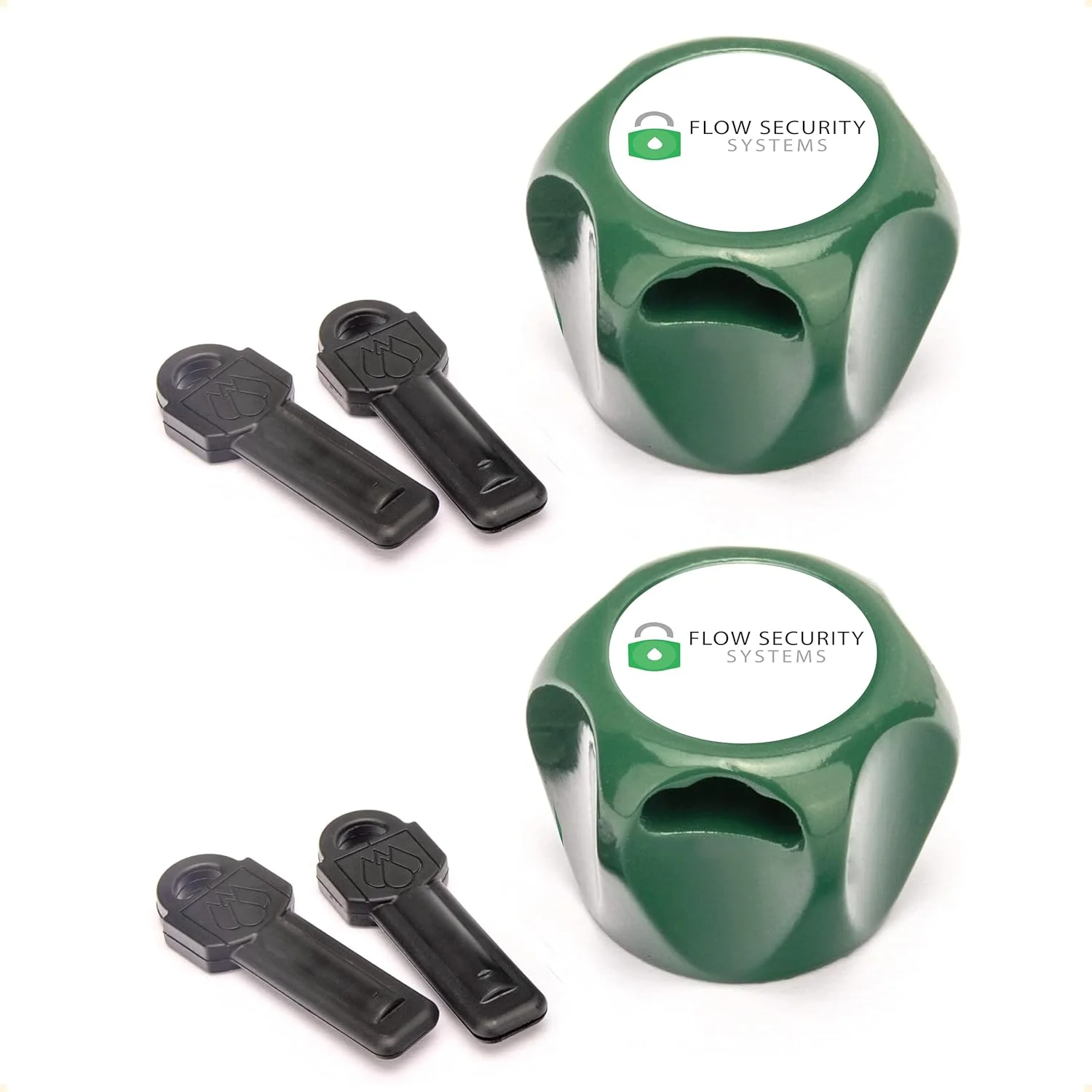 قفل شیر آب مدل II | کلید مغناطیسی | جلوگیری از سرقت آب، ایمن سازی شیرهای آب بیرونی، ترویج صرفه جویی در مصرف آب | مناسب برای اکثر شیرهای شلنگ بیرونی | FSS 500 | کلید یکسان | بسته 2 عددی