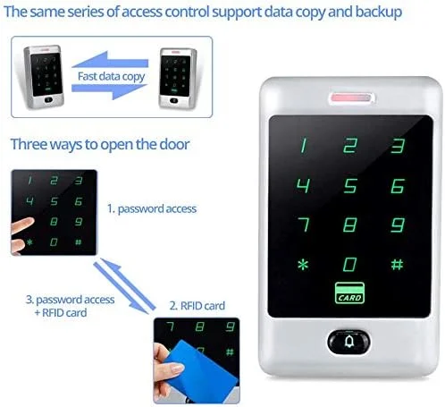 صفحه کلید فلزی لمسی کنترل دسترسی RFID مستقل Dongyang با ضد آب برای سیستم درب 8000 کاربر (قفل NC) صفحه کلید فلزی لمسی کنترل دسترسی RFID مستقل Dongyang با ضد آب برای سیستم درب 8000 کاربر (قفل NC)
