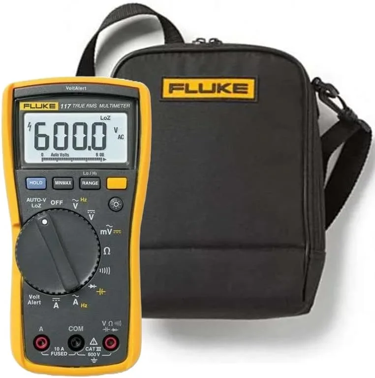 مولتی متر دیجیتال True RMS فلوک 117 به همراه کیف حمل C115 و سیم های تست مولتی متر دیجیتال True RMS فلوک 117 به همراه کیف حمل C115 و سیم های تست