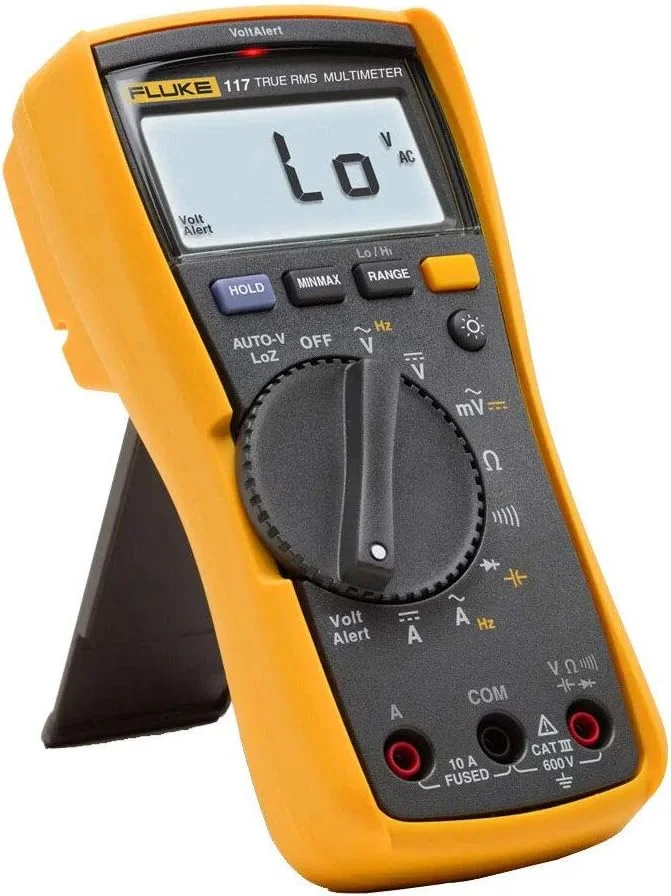 فلوک 117 - مولتی متر دیجیتال برق کاران، سری 110، 6000 شمارش، مقدار موثر واقعی، محدوده خودکار، محدوده دستی، 3.5 رقم فلوک 117 - مولتی متر دیجیتال برق کاران، سری 110، 6000 شمارش، مقدار موثر واقعی، محدوده خودکار، محدوده دستی، 3.5 رقم