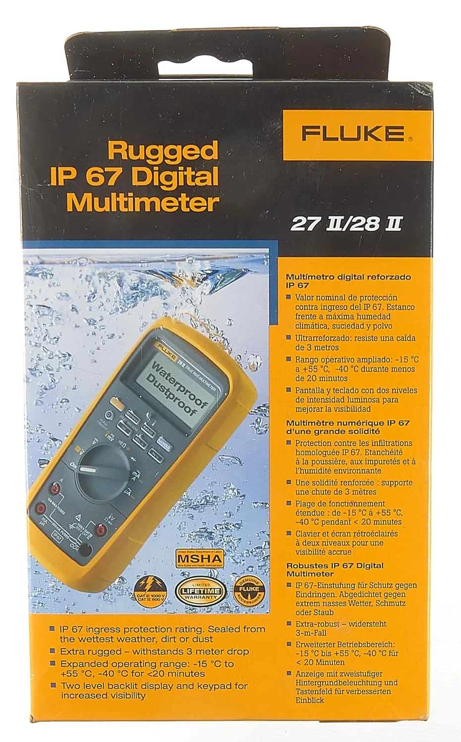 مولتی متر دیجیتال فلوک FLUKE 28-II/EUR TRMS AC با 19999 رقم، 1000 ولت AC، 1000 ولت DC و 10 آمپر DC مولتی متر دیجیتال فلوک FLUKE 28-II/EUR TRMS AC با 19999 رقم، 1000 ولت AC، 1000 ولت DC و 10 آمپر DC