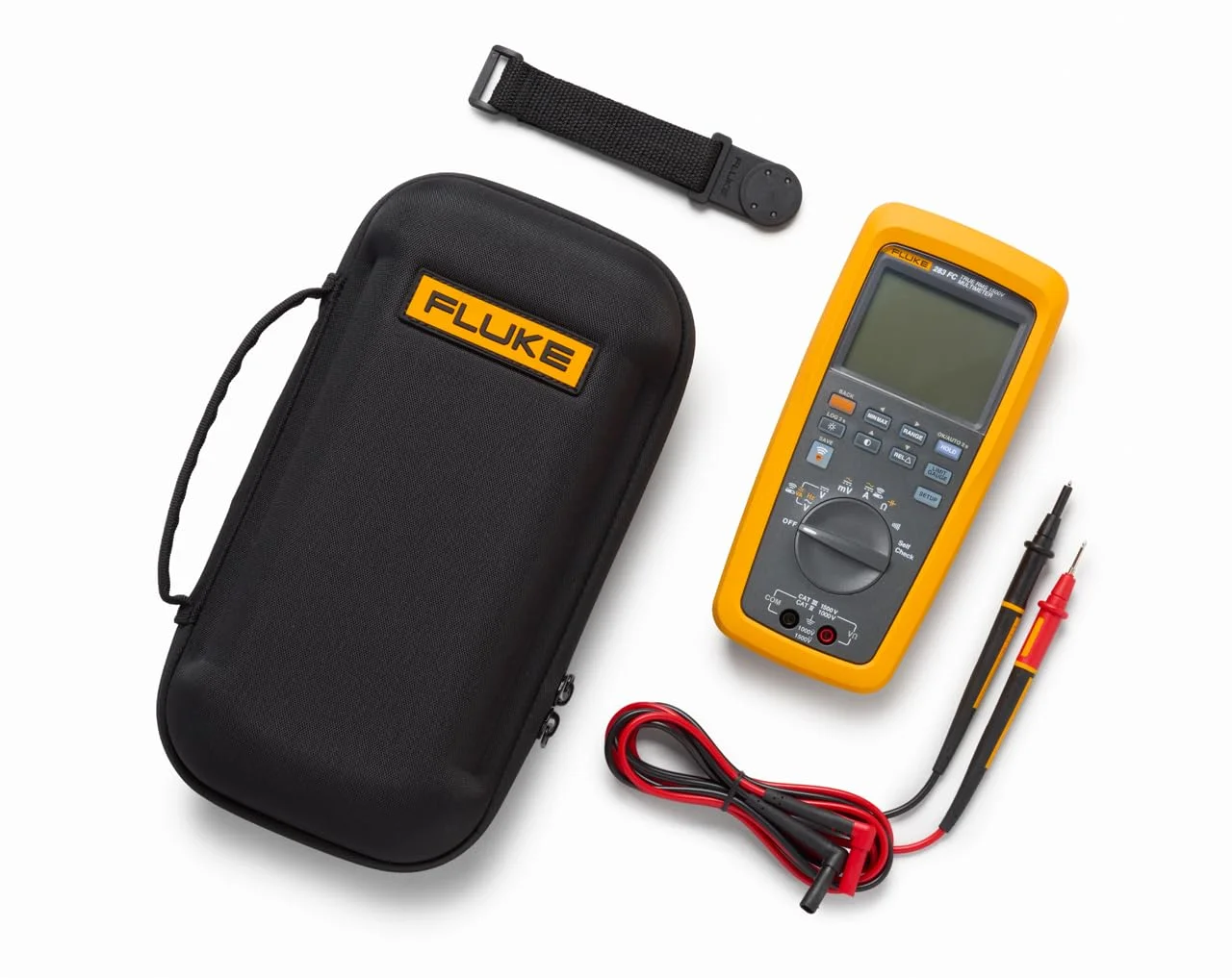 مولتی متر دیجیتال True RMS ولتاژ بالا با اتصال بی سیم Fluke-283Fc/Eur، رتبه بندی شده برای اندازه گیری های CAT III 1500V و CAT IV 1000V.