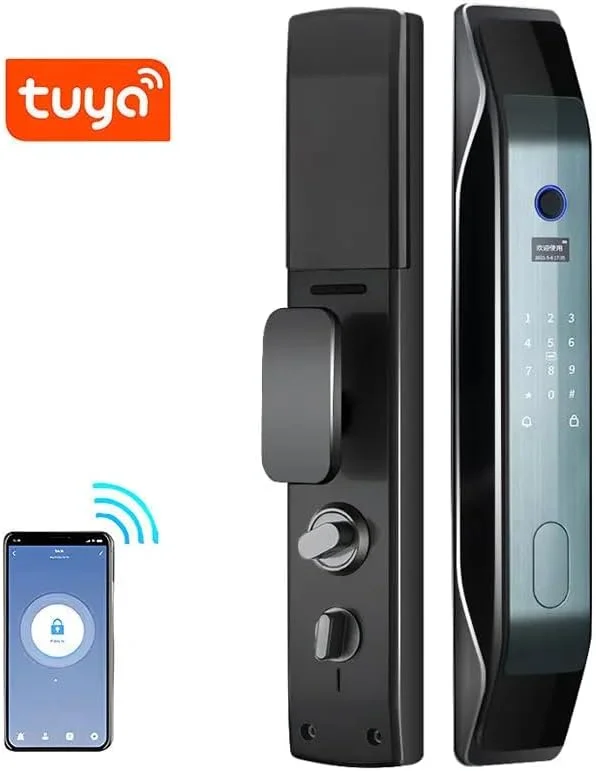 قفل درب هوشمند Tuya App - رمز عبور صفحه کلید - کنترل دسترسی کارت - اثر انگشت - قفل برقی دروازه - درب هوشمند Wifi App قفل درب هوشمند Tuya App - رمز عبور صفحه کلید - کنترل دسترسی کارت - اثر انگشت - قفل برقی دروازه - درب هوشمند Wifi App