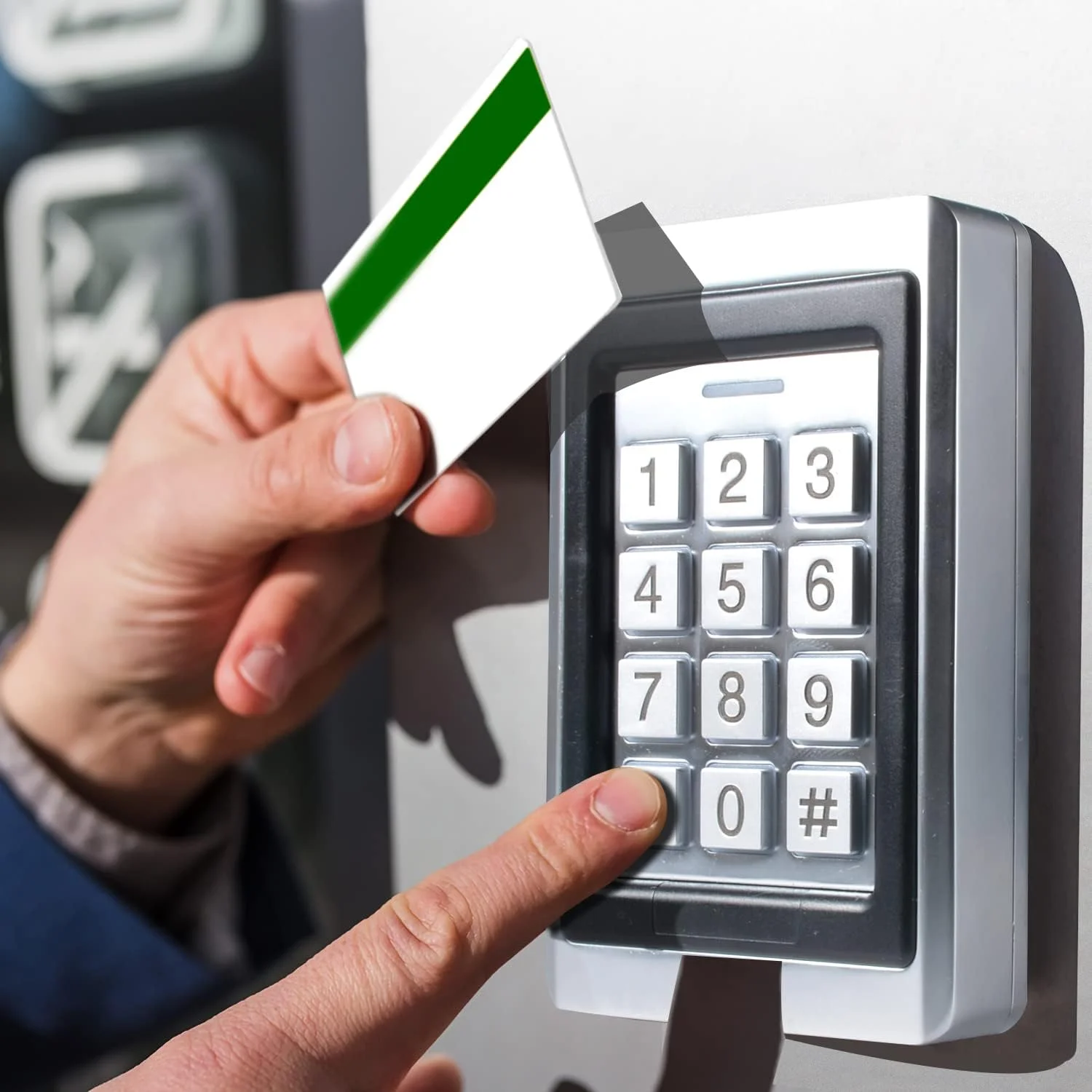 سیستم کنترل دسترسی درب، صفحه کلید رمز عبور مستقل + 5 عدد جاسوئیچی شناسایی، پشتیبانی از 2000 کاربر، ویگند 26، بازکننده درب گاراژ/دروازه، ضد آب و هوا، دارای نور پس زمینه، بدنه فلزی آلیاژ روی سیستم کنترل دسترسی درب، صفحه کلید رمز عبور مستقل + 5 عدد جاسوئیچی شناسایی، پشتیبانی از 2000 کاربر، ویگند 26، بازکننده درب گاراژ/دروازه، ضد آب و هوا، دارای نور پس زمینه، بدنه فلزی آلیاژ روی