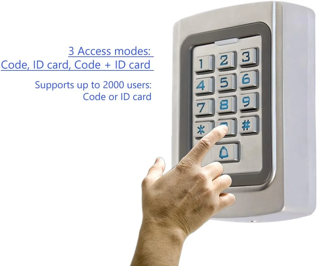 صفحه کلید سیمی دیجیتال فلزی ضد آب Supreform IP68، یونیورسال 12V 24VDC برای درب گاراژ، بازکننده درب و سیستم های کنترل دسترسی، دسترسی با کد یا کارت شناسایی صفحه کلید سیمی دیجیتال فلزی ضد آب Supreform IP68، یونیورسال 12V 24VDC برای درب گاراژ، بازکننده درب و سیستم های کنترل دسترسی، دسترسی با کد یا کارت شناسایی